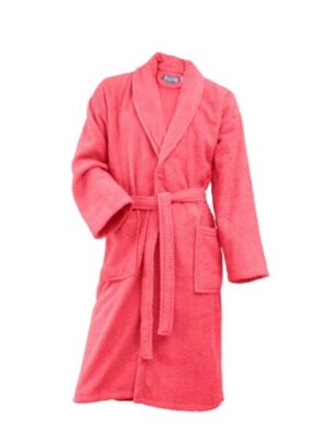 Albornoz algodon coral