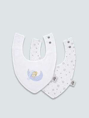 BABERO BANDANA BLANCO ESTAMPADO
