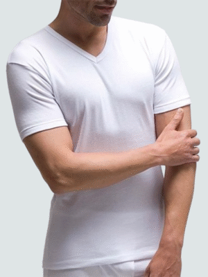 Camiseta Manga Corta Cuello Pico