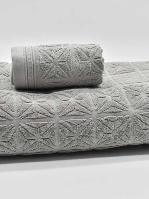 JUEGO TOALLAS gris