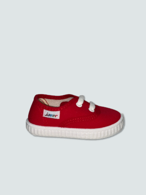 Zapatilla niño lona con cordones roja (del 20 al 28)