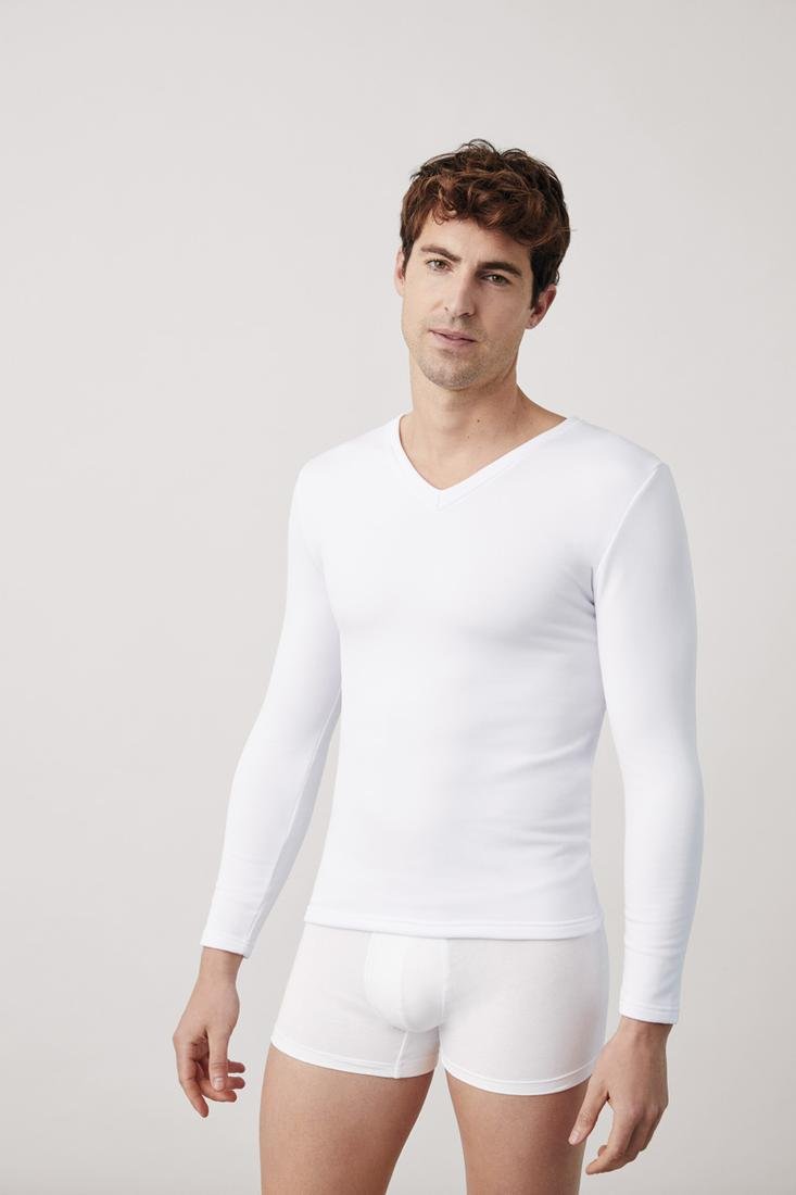 Camiseta termíca Ysabel Mora hombre cuello pico
